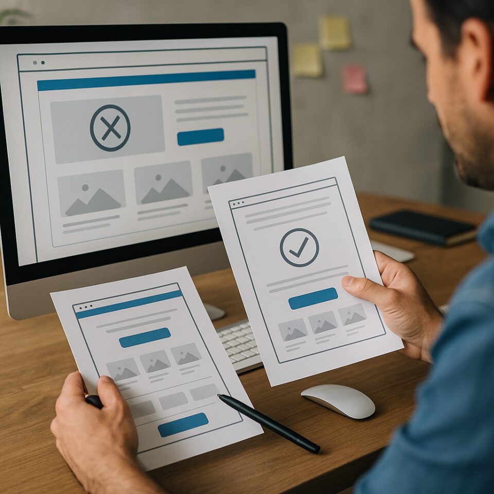 Landing page sem conversão: Critérios para decidir melhorias eficazes