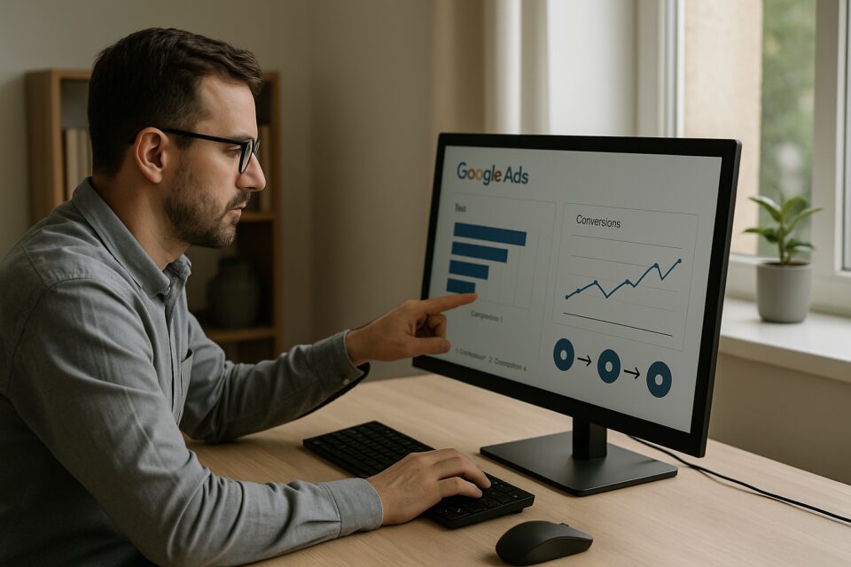 Google Ads sem retorno claro: Critérios de gestão para enxergar o que gera vendas - apoio visual